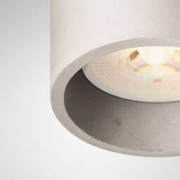 Pendant Minimalist Light Round Colored Concrete Lighting Fixture Cromia Lamp in Dove Grey - thumbnail 2