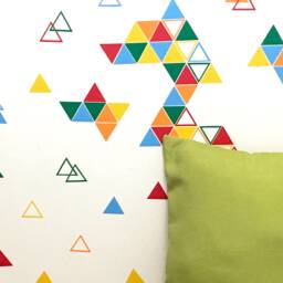 Triangle Wall Decal Set Modern Vinyl Stickers, 1.5 - thumbnail 2