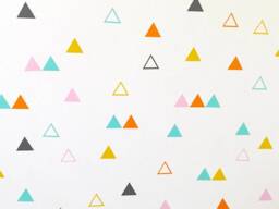 Triangle Wall Decal Set Modern Vinyl Stickers, 1.5 - thumbnail 1