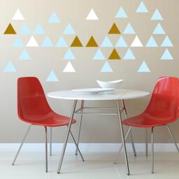 Triangle Wall Decal Set Modern Vinyl Stickers, 1.5 - thumbnail 3