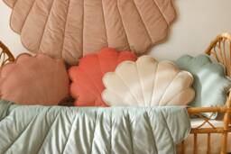 "Velvet Shell Pillow ""Cream"
