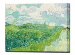 Vincent Van Gogh, Canvas Wall Art Print, Field With Green Wheat, Decor Print Interior Design Ready To Hang - thumbnail 1