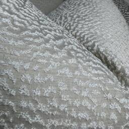 Luxury Cushion Cover, Throw Pillow Cover - Designer Ashley Wilde Fabric, Ontario Champagne Textured Silver Shim Double Sided -Home Decor - thumbnail 3