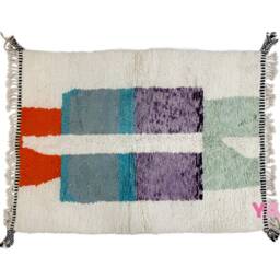 Yakiti - 8X5Ft Moroccan Rug, Beni Ourain Area Modern Wool Living Room Beniourain Handmade Soft Carpet, 260 cm X 169 - thumbnail 3
