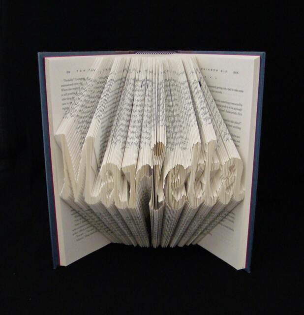 Marietta - Industry Logo 8 Letters Folded Book Art Sculpture - image 1