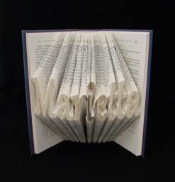 Marietta - Industry Logo 8 Letters Folded Book Art Sculpture - thumbnail 1