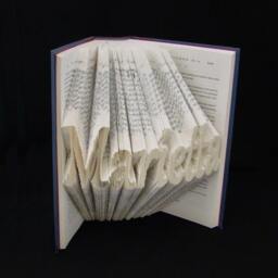 Marietta - Industry Logo 8 Letters Folded Book Art Sculpture - thumbnail 4