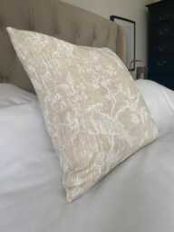 French Linen Pillow Cover, Neutral Cushions, Vintage Home Decor, Farmhouse Scatter Cushions - thumbnail 1