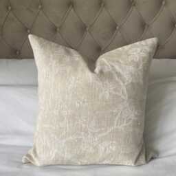 French Linen Pillow Cover, Neutral Cushions, Vintage Home Decor, Farmhouse Scatter Cushions - thumbnail 3