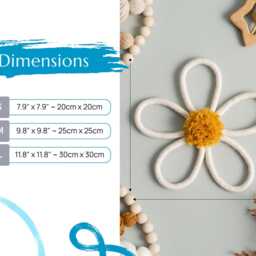 Flower Wall Hanging - Arabella Wildflower Trio Kidsroom Decor Girls Room Flower Kids Art Styling U03 - thumbnail 3