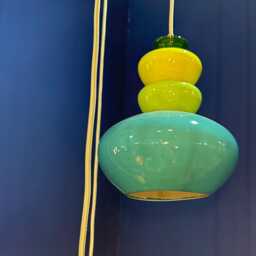 Pendant Ceramic Lamp, Hanging Lampshade, Handmade Design, Artistic Creation, Unique Light Fixture - thumbnail 4