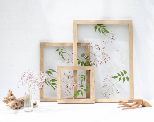 Lilac Moments - Pressed Flowers Art Framed Botanicals Real Flowers Herbarium Flower Frame Wall Decor Set - image 1