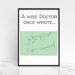 Doctor Wall Art, A4 Print, High Quality Poster, Funny Medical Print New Dr Gift, Poster For Gp, Pharmacist, Humour Art - thumbnail 1