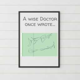 Doctor Wall Art, A4 Print, High Quality Poster, Funny Medical Print New Dr Gift, Poster For Gp, Pharmacist, Humour Art - thumbnail 3