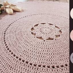 Carpet - Chlo?? 180 cm 100% Cotton Choice Of Colors - thumbnail 2