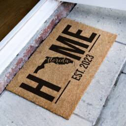 Florida State Rug - Home Custom Door Mat Map Personalized Gift Housewarming Doormat Porch Decor Us - thumbnail 2