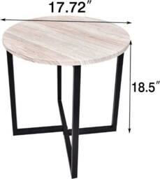 Leopard Print High Quality Vintage Style Coffee Small Table - thumbnail 4