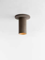 Concrete Spotlight With Cover Plate - Minimalist Ceiling Cylinder Light Modern Lighting Fixture Cromia - thumbnail 1
