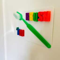 Giant Toothbrush Bathroom Wall Hanging/ Nostalgic/ Pop Art Resin Sculpture/ Dopamine D??cor/Food D??cor/ Maximalist D??cor/Teeth - thumbnail 3
