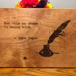 Personalized Engraved Pine Wood Sign - Custom Wall Art - thumbnail 3