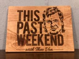 Personalized Engraved Pine Wood Sign - Custom Wall Art - thumbnail 1
