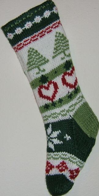Personalized Hand Knitted Christmas Stocking - image 1