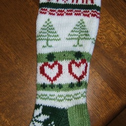 Personalized Hand Knitted Christmas Stocking - thumbnail 3