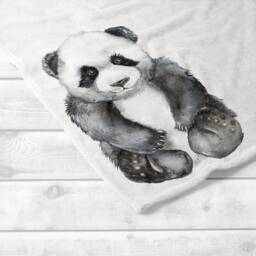 Panda Baby Milestone Blanket, Personalized Boy Girl Monthly Tracker Growth - thumbnail 2