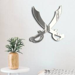 Personalized Acrylic Mirror Wall Art Engraved Design, Indoor/Outdoor - thumbnail 3