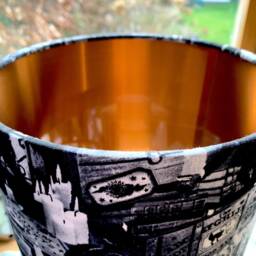 Black Magic Cats Lampshade Gothic Skulls Light Shade - thumbnail 4