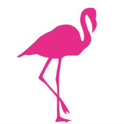 Flamingo Wall Decal Nursery Decor, Baby Girl Gift - 10.6'' X 15.2'' - thumbnail 2