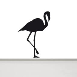 Flamingo Wall Decal Nursery Decor, Baby Girl Gift - 10.6'' X 15.2'' - thumbnail 3