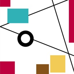 Set Of 3 Modern Geometric Art Prints Colorful Abstract Wall Decor - thumbnail 2