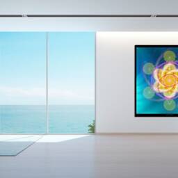 Light Activation Healing Mandala Tapestry - Wall Hanging Mindfulness Gift Meditation Yoga Spiritual Art - thumbnail 3