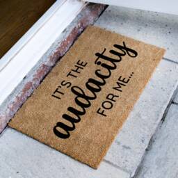 Funny Doormat It's The Audacity For Me - Welcome Tiktok Custom Door Mat Go Away - thumbnail 2