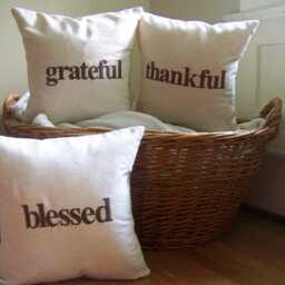 Blessed Pillow - You Choose Font & Thread Color - thumbnail 2