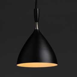 Italian Style Hanging Dokka Pendant Light Chandelier- Matte Black Cone Pendent- Mid-Century Modern Brass Chandelier For Luxury Home - thumbnail 2