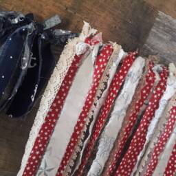 Fringe Flag Wall Hanging On Branch - thumbnail 2