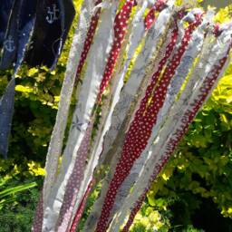 Fringe Flag Wall Hanging On Branch - thumbnail 4