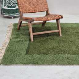 Amazing Dooted Rug, Soft Beni Ourain Rug, High-Quality Moroccan Wool White & Green Custom Size Area Handmade Berber Carpet - thumbnail 2