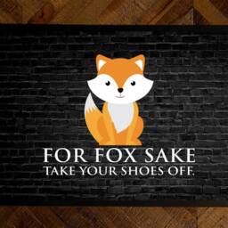 For Fox Sake Door Mat Take Your Shoes Off Brick Effect in Door - thumbnail 2