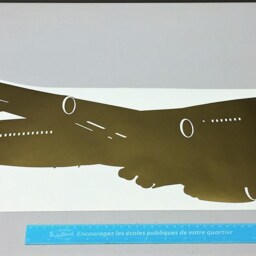 Boeing 747 Airplane Decal, Vinyl Sticker, Wall Decor, Large Aviation Decal - thumbnail 3