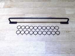 Curtain Rail Set-Upheavy Duty Wrought Iron - Forged Steel Hand Crafted in UK + Free Fitting Kit