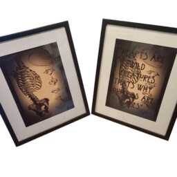"Oddity Curiosity Goth Gothic Witchy Victorian Anatomy Illustration Inspired ""Ribcage Set" - thumbnail 2