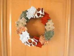 Christmas Wreath A Little Different, With Autumnal Colors
