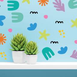 Bright Shapes Stickers - Kids Bedroom Stickers, Fun Wall Decor, Nursery Decals, Decor - thumbnail 1
