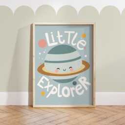 Personalised Set Of 6 Gallery Wall Prints in Bright Colours, Toddler Bedroom & Playroom Decor, Neutral Kids Room Art - thumbnail 2