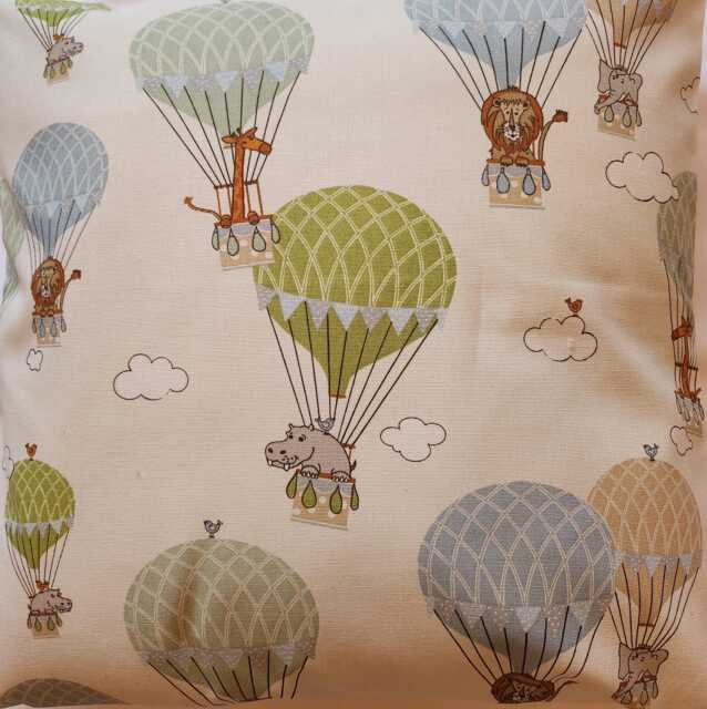 Jungle Animal Balloon Cushion Cover/Pillow - Very Slight Second - image 1