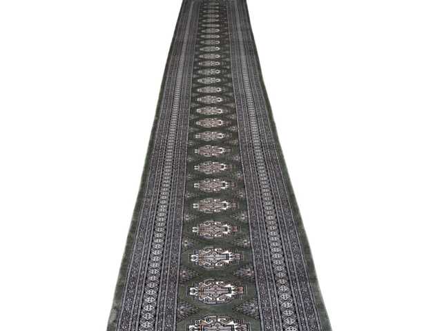 2.6x20 Pistachio Green Bokhara Rug - Runner Hallway Luxury Long Fine Quality Afghan - image 1