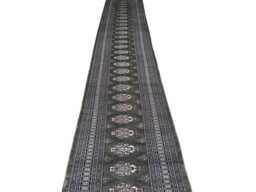 2.6x20 Pistachio Green Bokhara Rug - Runner Hallway Luxury Long Fine Quality Afghan - thumbnail 1